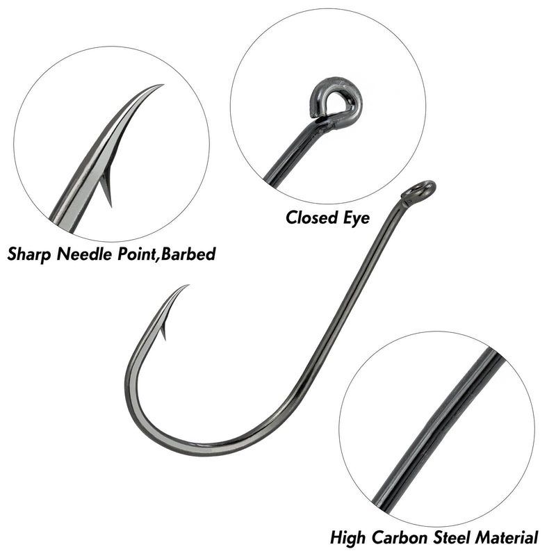 Dr.Fish Top-Rated Octopus Hooks #8 to 9/0