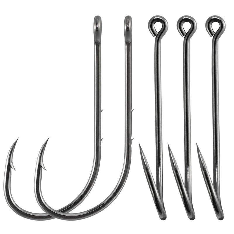 Dr.Fish 100pcs Baitholder Aberdeen Hooks #4 to 4/0