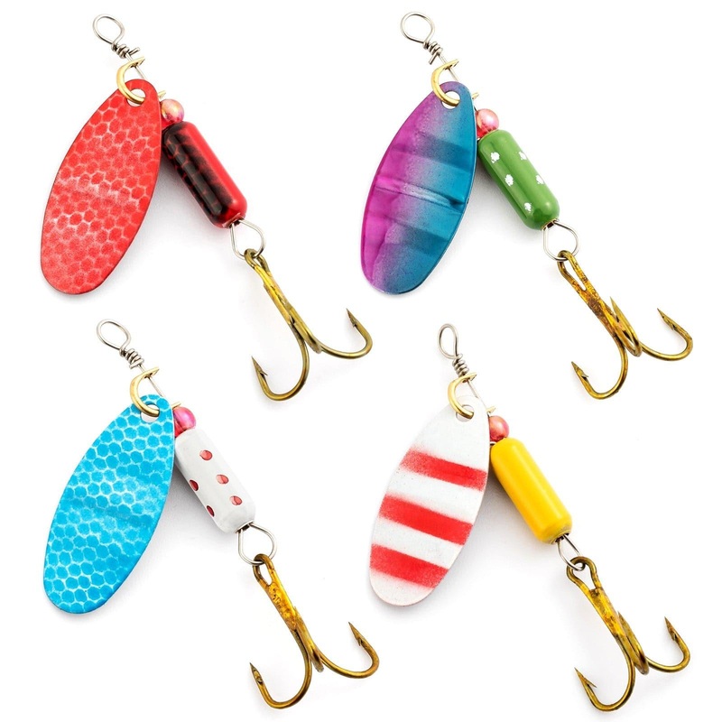 Dr.Fish 12pcs Spinners and Spoons Kit