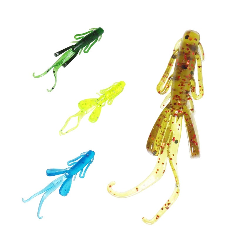Dr.Fish 20pcs Soft Plastic Crayfish 1.18”
