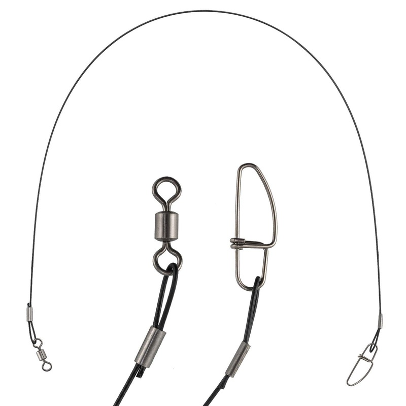 Dr.Fish 30pcs Fishing Trace Wire Leaders 19.6”/128lb