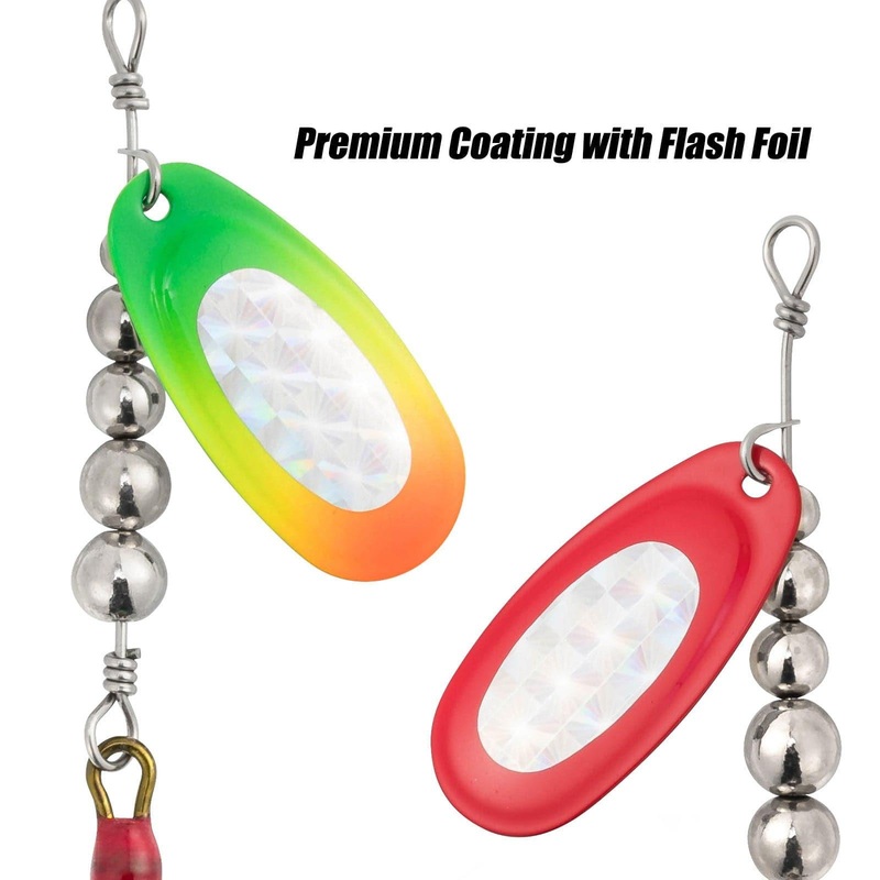 Dr.Fish 3pcs Musky Bucktail Spinner Lures