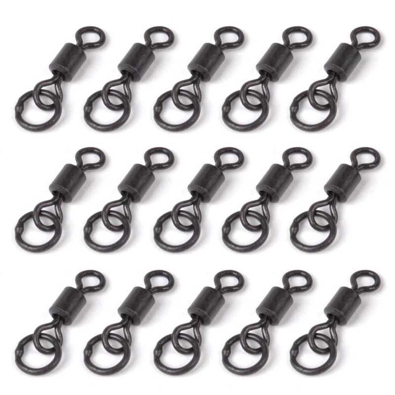 Dr.Fish 40/100pcs Flexi Ring Swivels