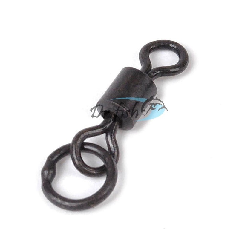 Dr.Fish 40/100pcs Flexi Ring Swivels