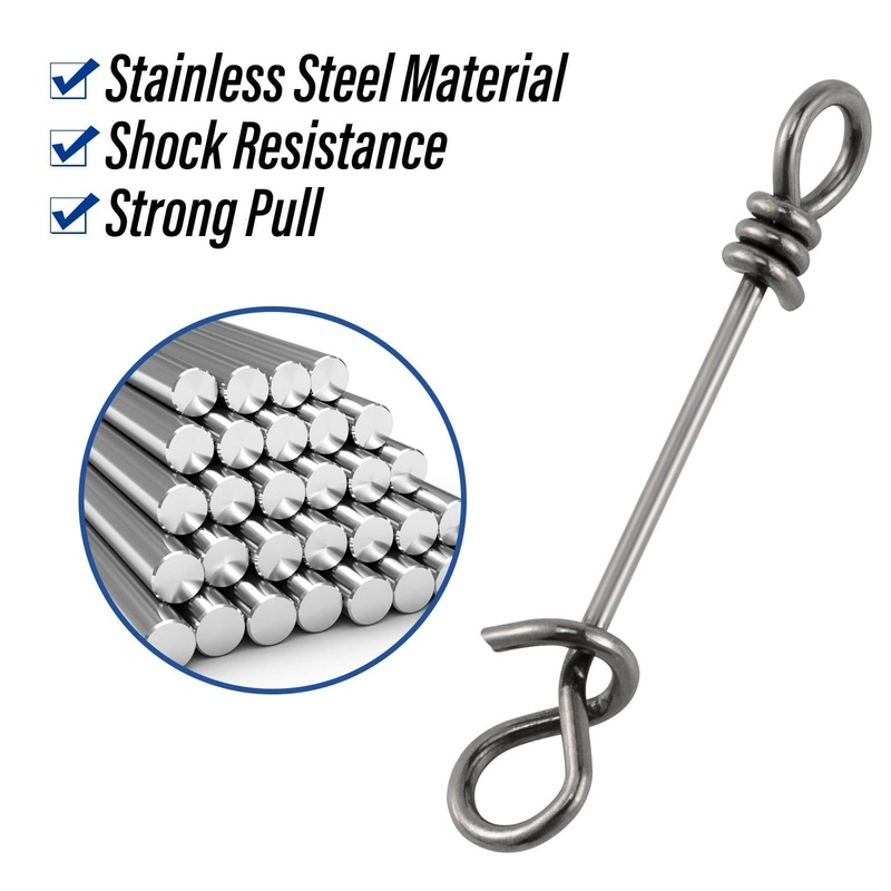 Dr.Fish 50pcs Fast Clips Lure Connector