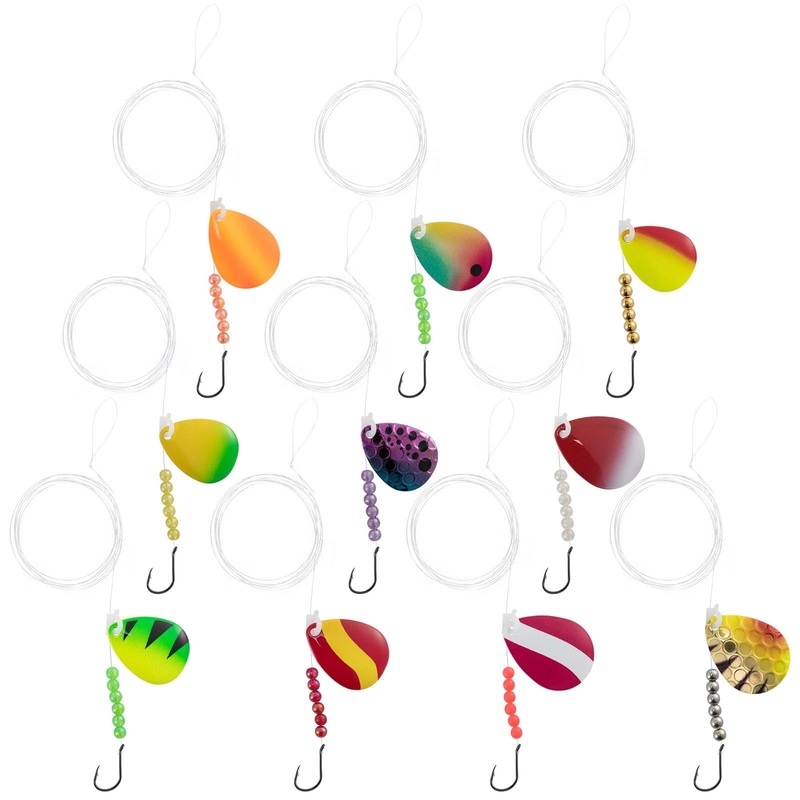 Dr.Fish 10 packs Walleye Spinner Rigs