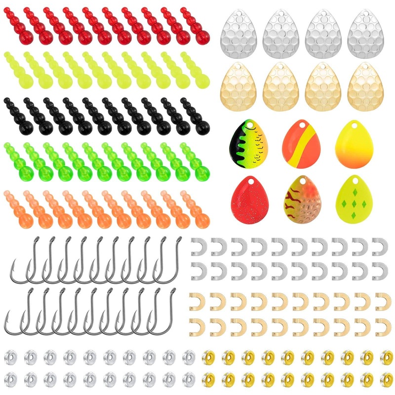 Dr.Fish 164pcs Inline Spinner Rig Making Kit