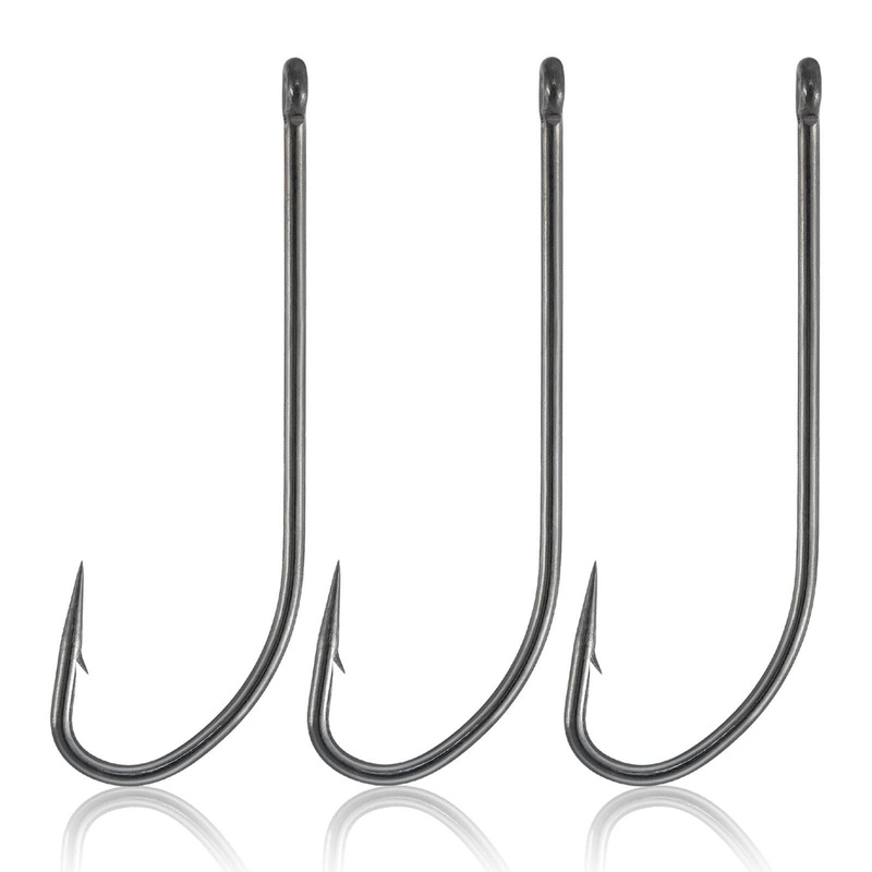 Dr.Fish 100pcs O’shaughnessy Hooks #10 to 10/0
