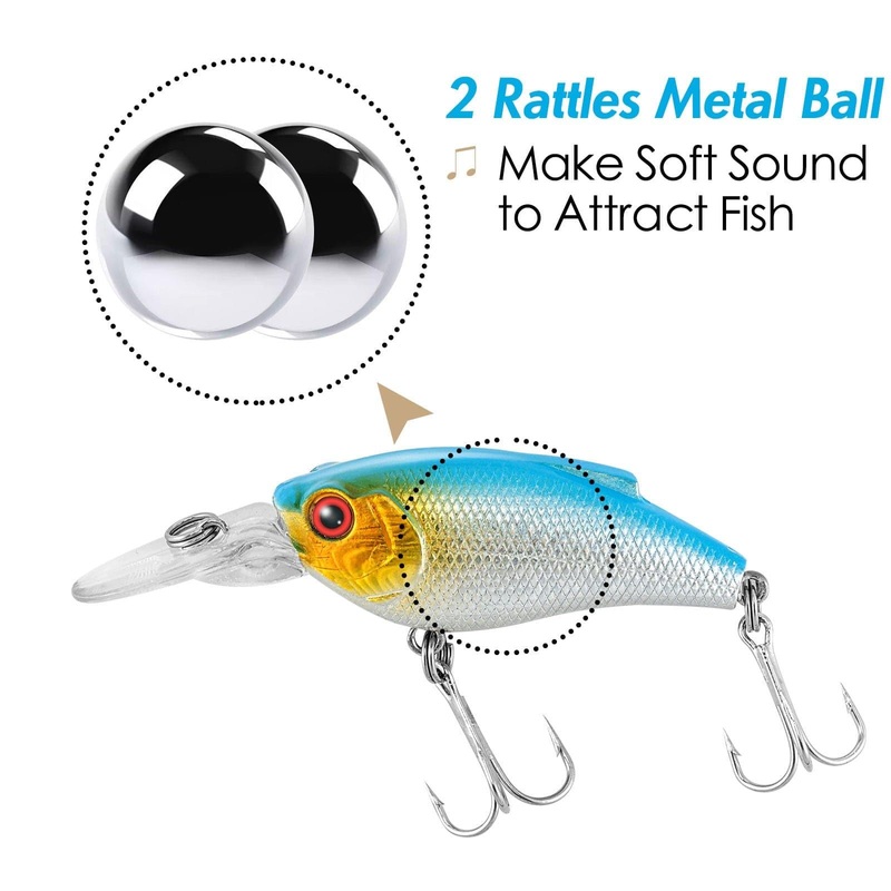 Dr.Fish 5pcs Crankbaits Lures Kit