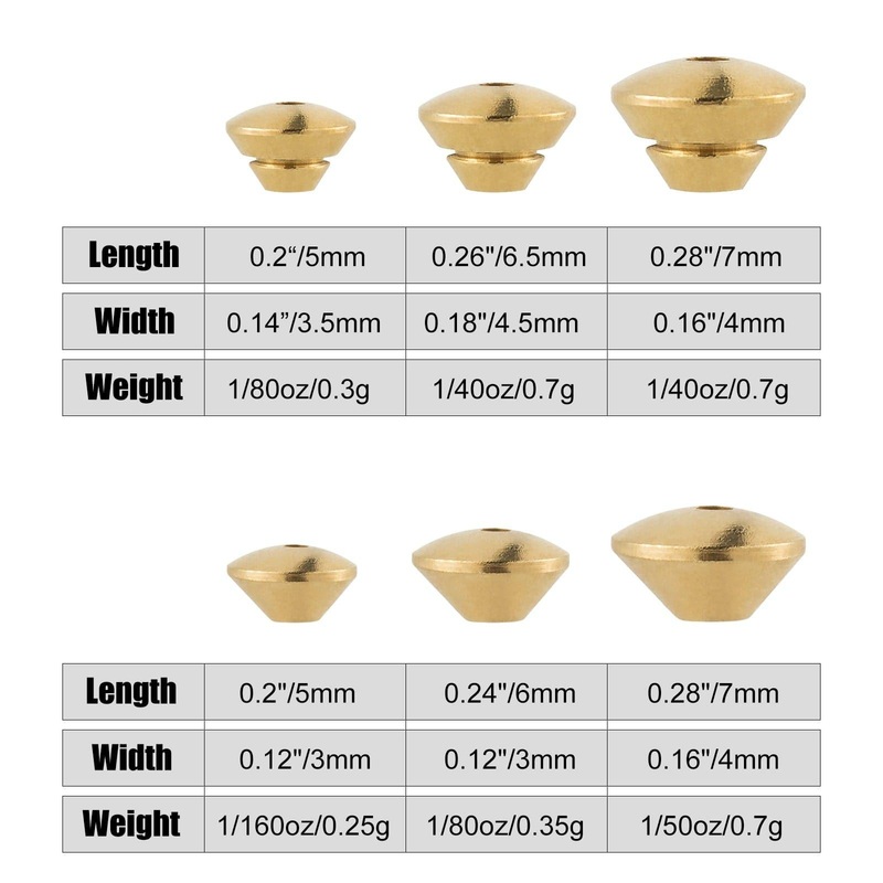 Dr.Fish Lot Conical Spinner Beads