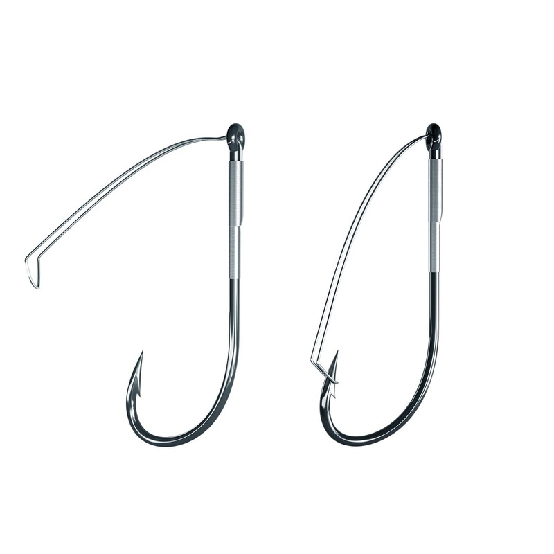 Dr.Fish Weedless Worm Hooks Long Shank