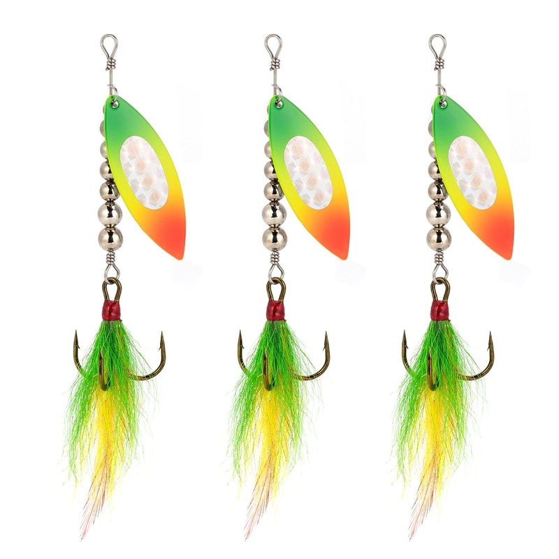 Dr.Fish 3pcs Musky Spinner Lures