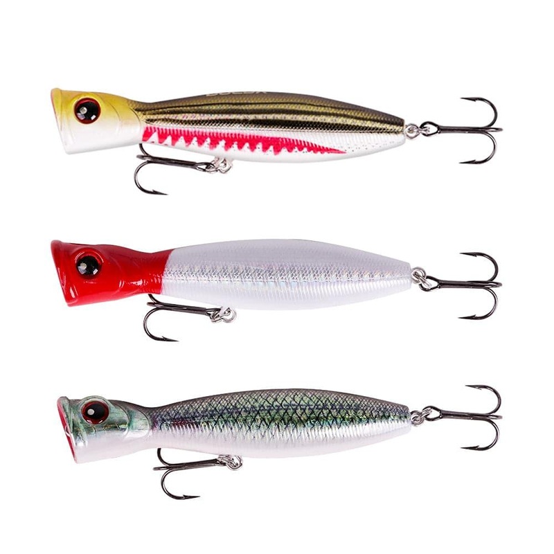 Dr.Fish Plastic Popper Lure 3.94” 0.6oz