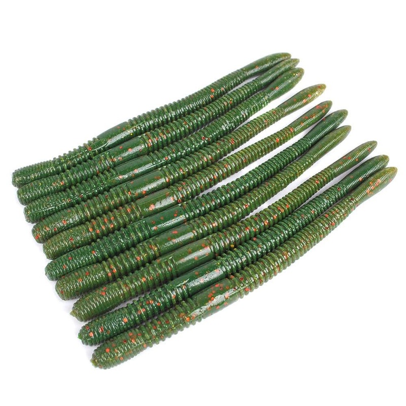 Dr.Fish 10pcs Floating Wacky Worms 4.5”