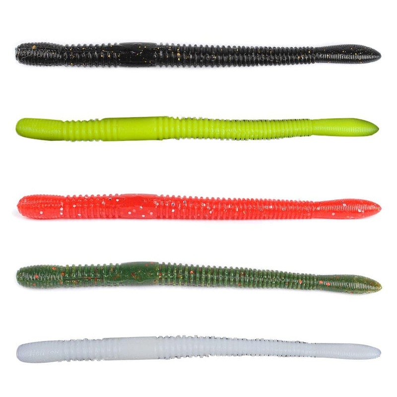 Dr.Fish 10pcs Floating Wacky Worms 4.5”