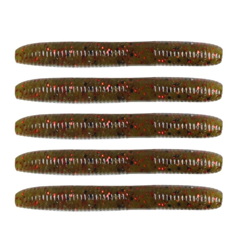 Dr.Fish 15pcs Ice Fishing Soft Worms 1.96”