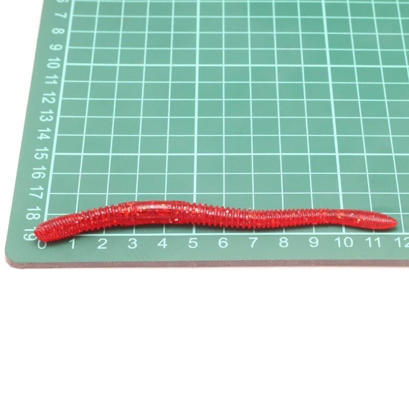 Dr.Fish 10pcs Soft Worms Sinking 4.53”