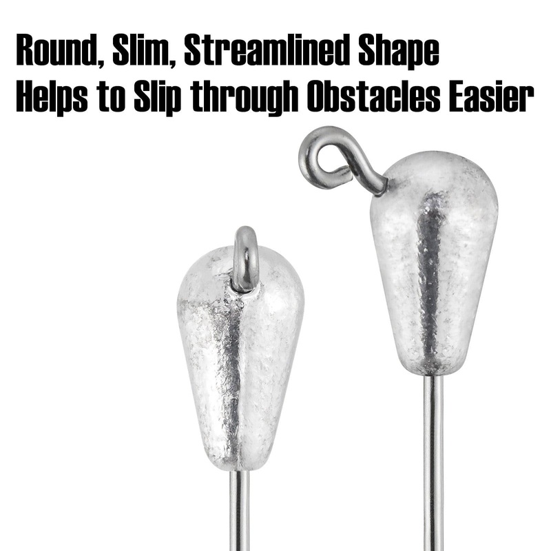 Dr.Fish 10pcs Tube Jig Heads 1/8oz-1/3oz