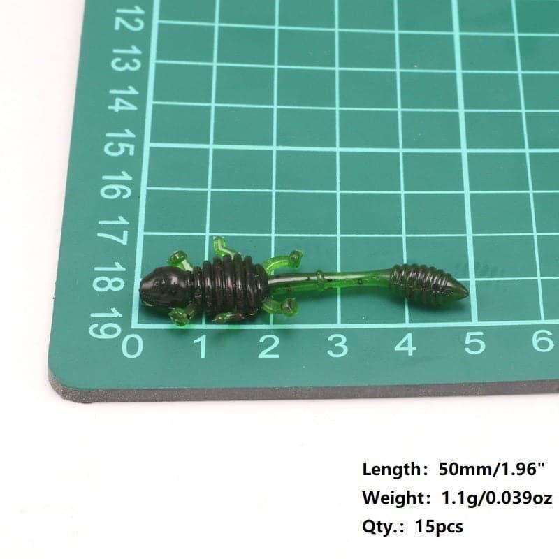 Dr.Fish 15pcs Soft Plastic Tadpoles 1.97”