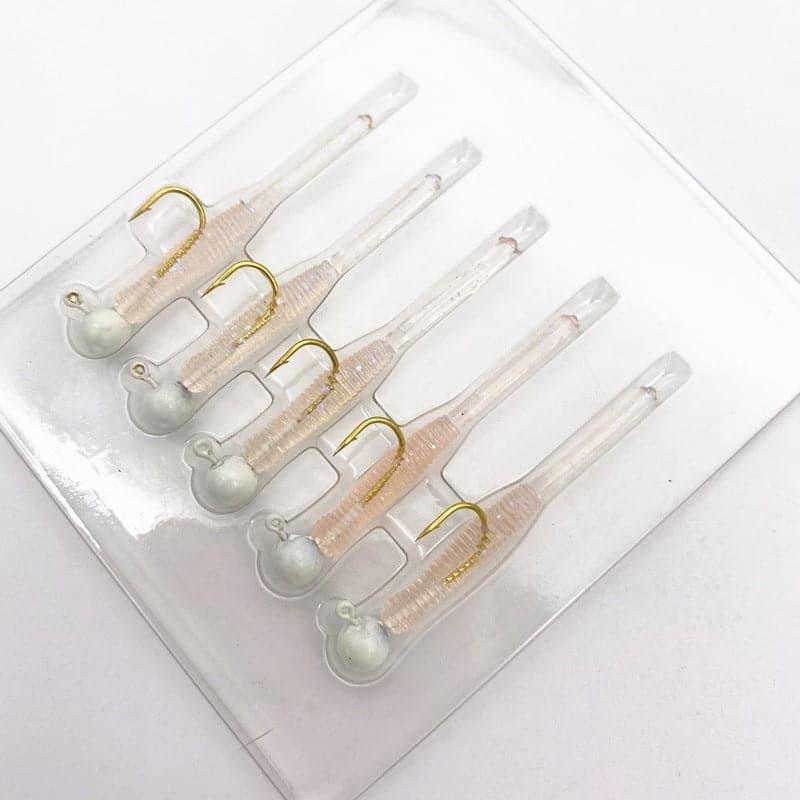 Dr.Fish 5pcs Ice Fishing Soft Swimbaits 1g-2g