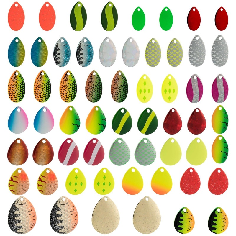 Dr.Fish 60pcs Spinner Blades Kit