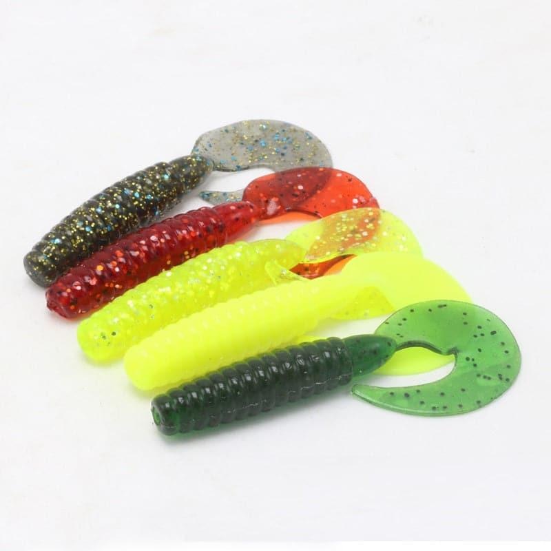 Dr.Fish 6pcs Soft Plastic Grubs 2.75”