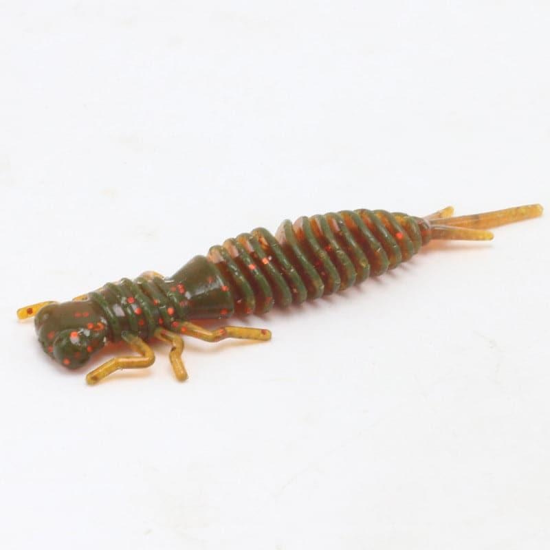 Dr.Fish 8pcs Soft Screw Worms 2.95”