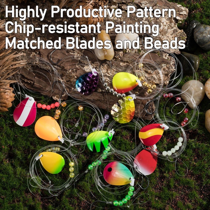 Dr. Fish 10 pcs Walleye Spinner Rigs