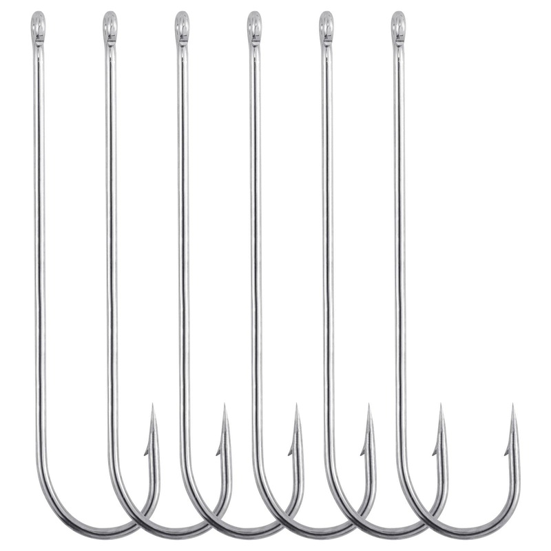 Dr.fish 100pcs Aberdeen Hooks Offset Hooks #12-3/0