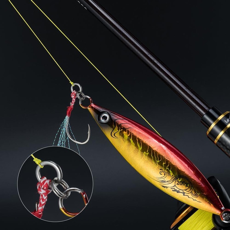 Dr.Fish 100pcs Fishing Hook Lure Replacement Stainless Steel Rings