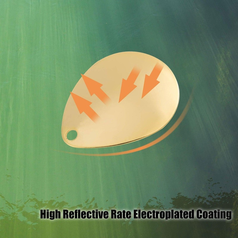 Dr.Fish 30pcs Colorado Blades #4