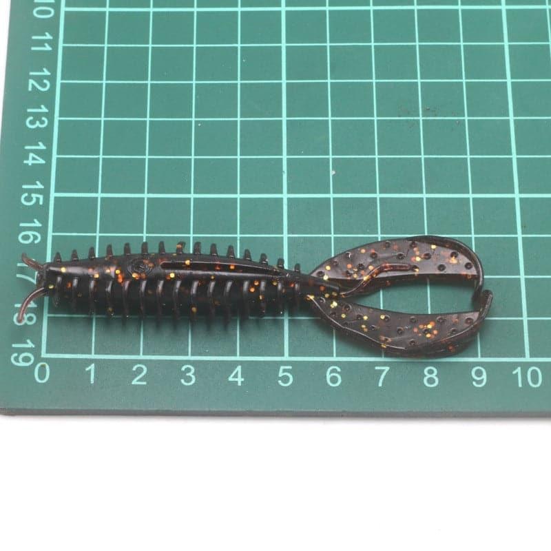 Dr.Fish 6/8pcs Twin Tail Worms 3.54”