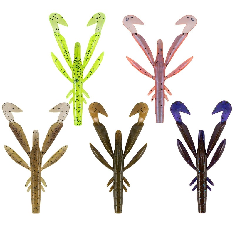 Dr.Fish 8 pcs Plastic crawfish Soft Bait 2.76”