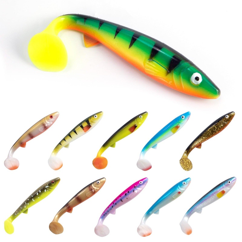 Dr. Fish Large Paddle Tail Soft  Baits 6.5