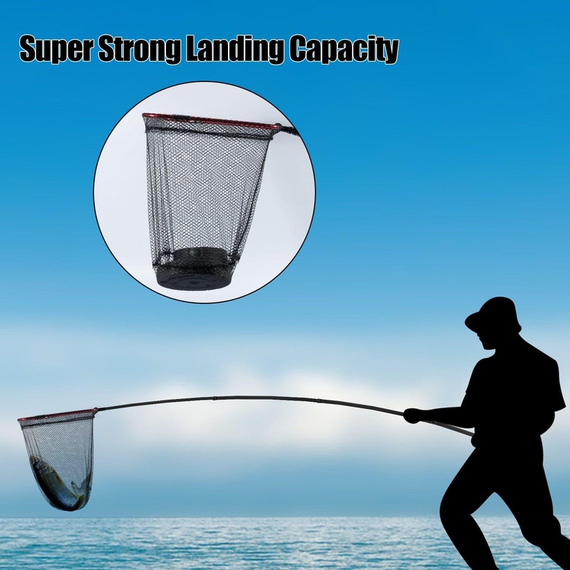 Dr.Fish Telescoping Long Handle Landing Net 8.6ft 9.8ft