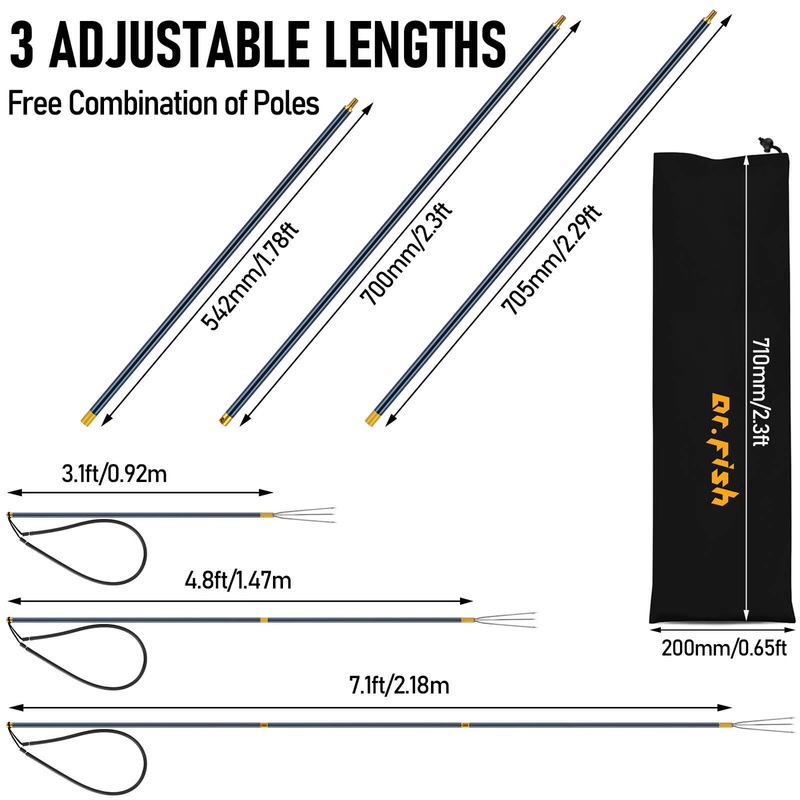 Dr.Fish Travel Spearfishing Fishing Stringer Kit