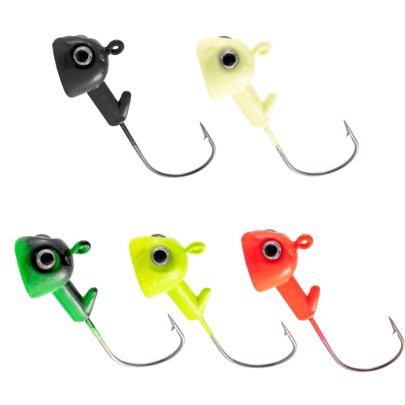Dr.Fish 10pcs 3D Eyes Jig Head 1/8-1/2oz