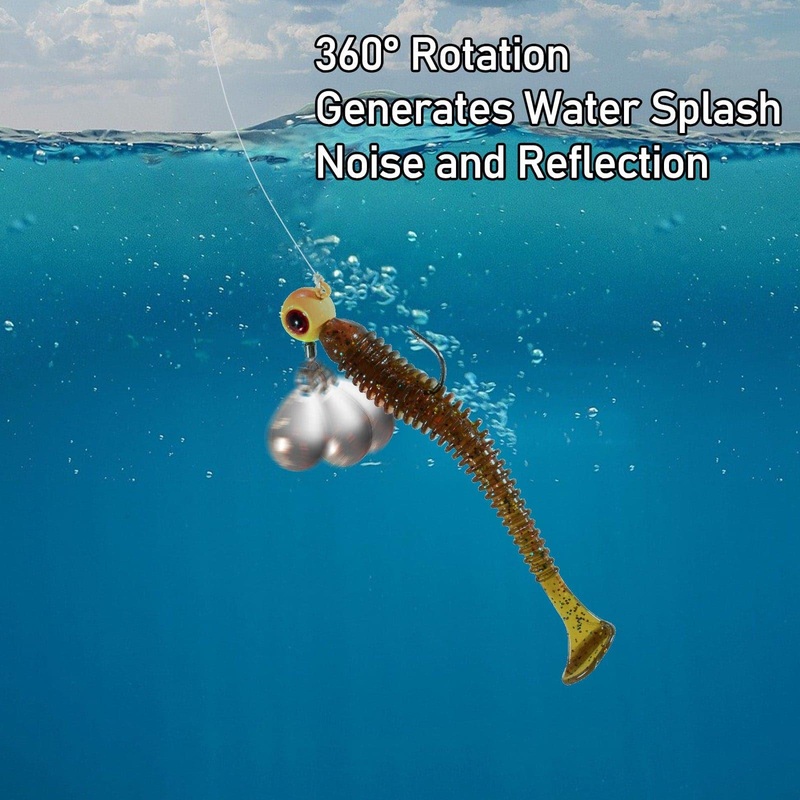 Dr.Fish 10pcs Underspin Jig Heads 1/8oz-1/4oz