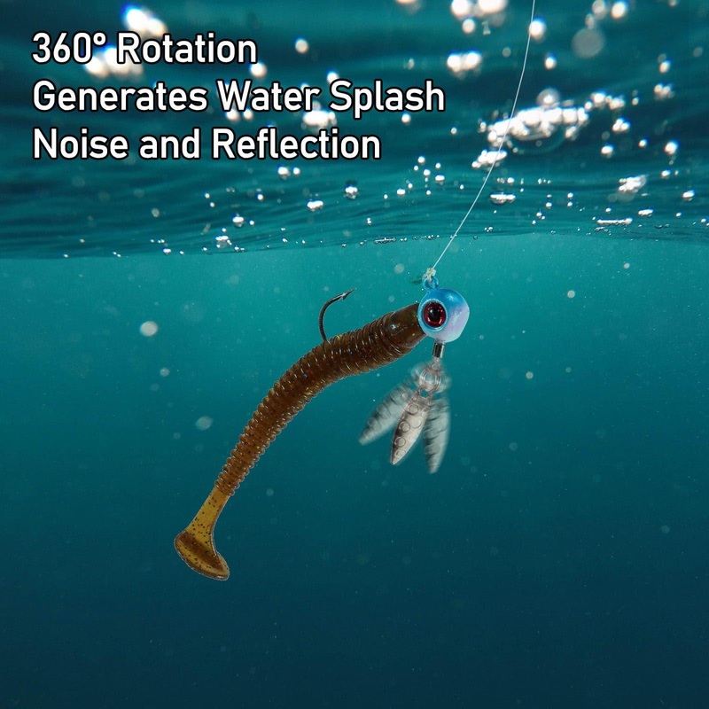 Dr.Fish 10pcs Underspin Jig Heads1/8oz-1/4oz