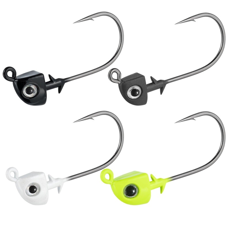 Dr.Fish 10pcs ungsten Swimbait Jig Heads 1/8-3/8oz