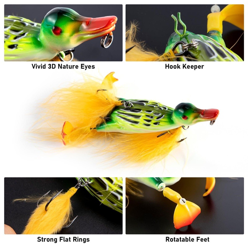 Dr.Fish 3D Duck Hard Bait  4.3”