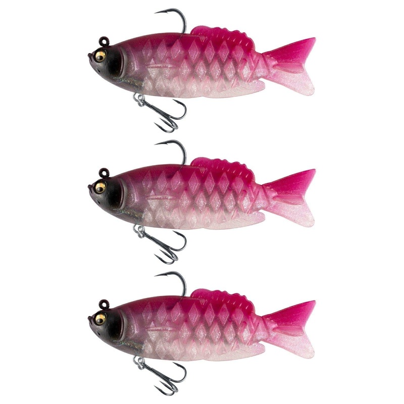 Dr.Fish 3pcs Walleye Pike Soft Swimbait 4 3/4oz