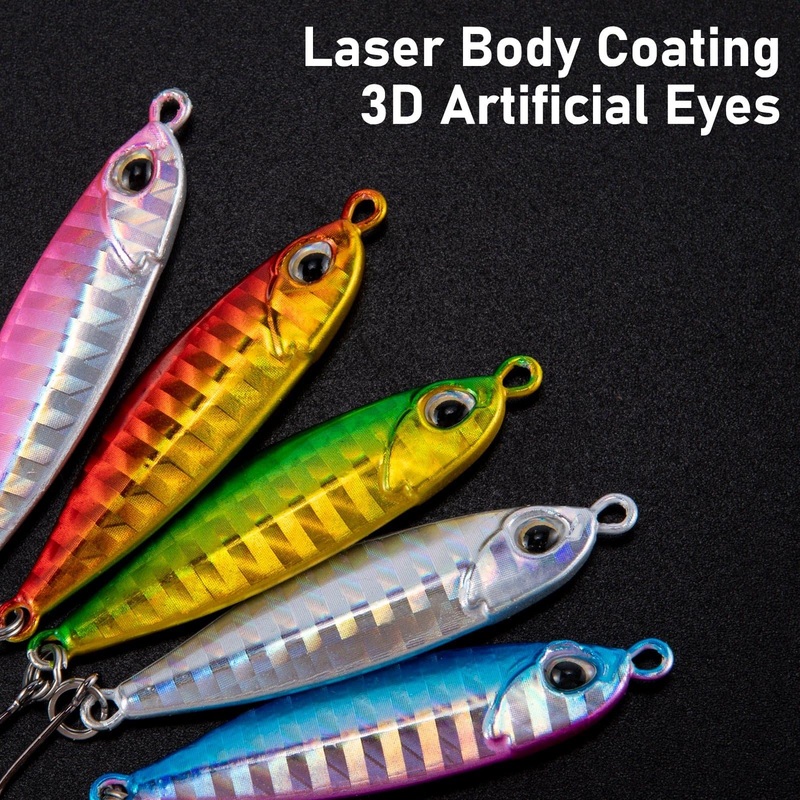 Dr.Fish 5pcs Mini Fishing Spinner Lure 1.81”  0.38oz