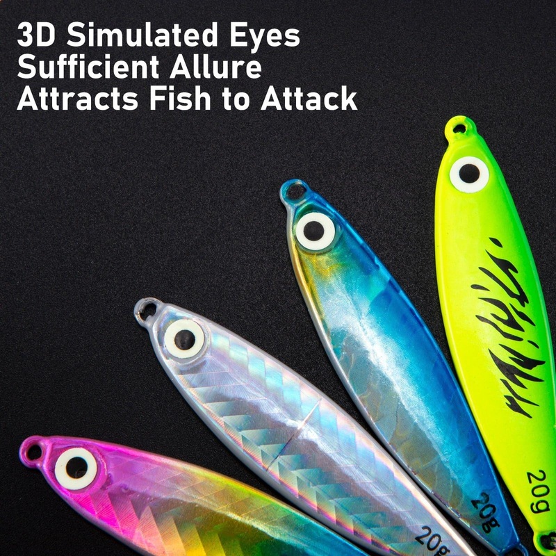 Dr.Fish 5pcs Spinner Hard Bait 2.5” 0.7oz