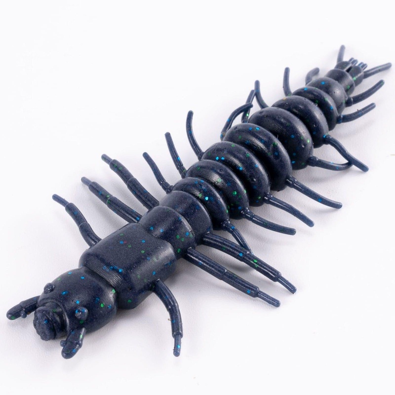 Dr.Fish 8pcs Hellgrammite Plastic Soft Worm Lure 3”