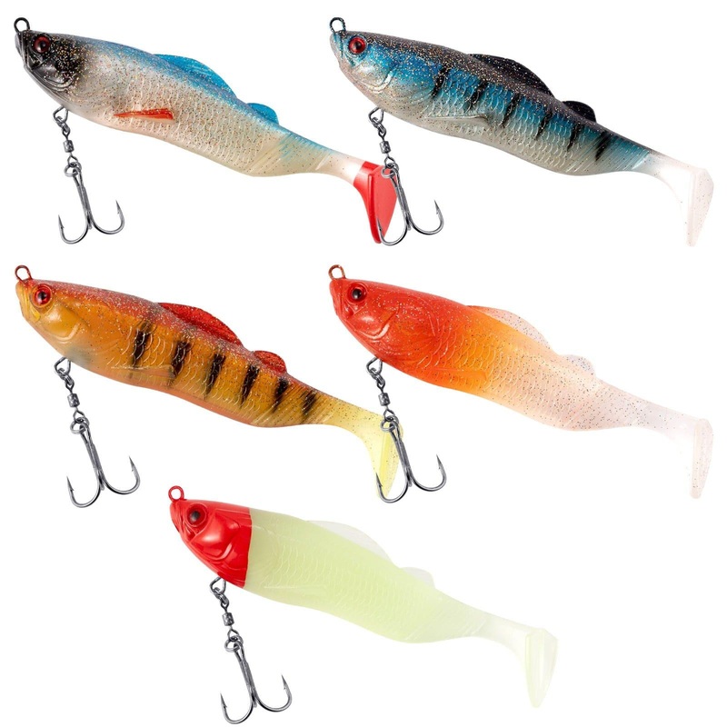 Dr.Fish  Jig Heads Paddle Tail Swimbaits  5 0.95oz