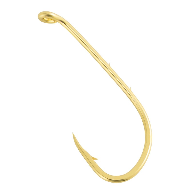 Dr.Fish 100pcs Baitholder Golden Hooks #1to5/0