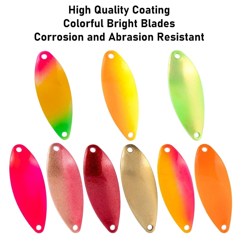 Dr.Fish 18pcs Spinner Blades Kit 1.4*0.49