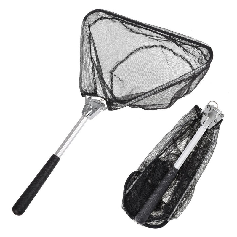 Dr.Fish 50cm Mini Aluminum Foldable Fish Landing Net