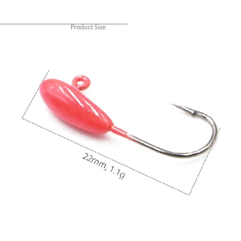 Dr.Fish 5pcs Ice Fishing Jig Head Hooks 1.1g